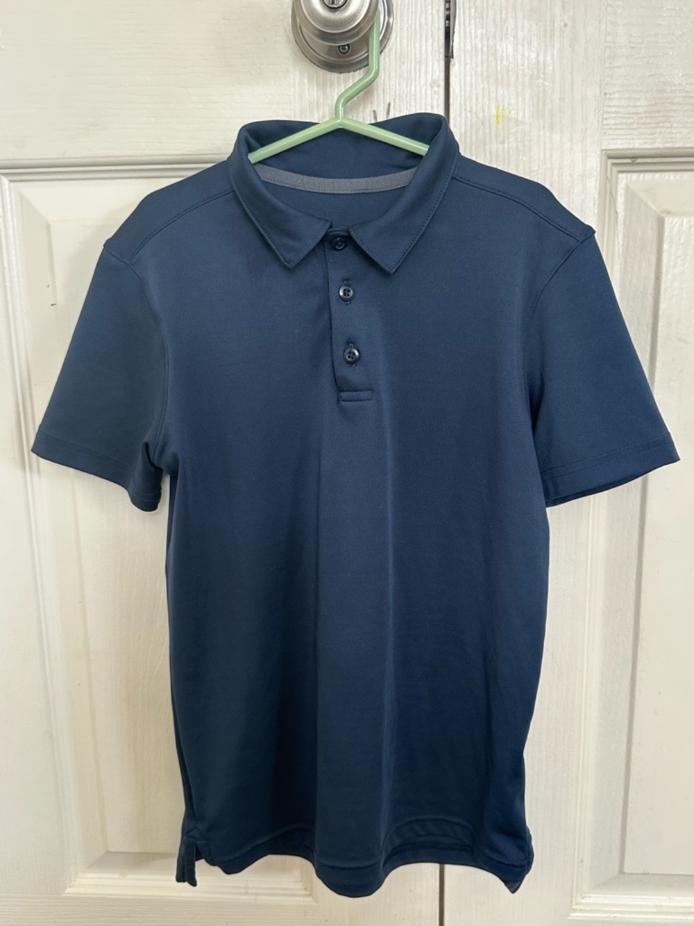 all in motion Men's Navy Short-Sleeve Polo